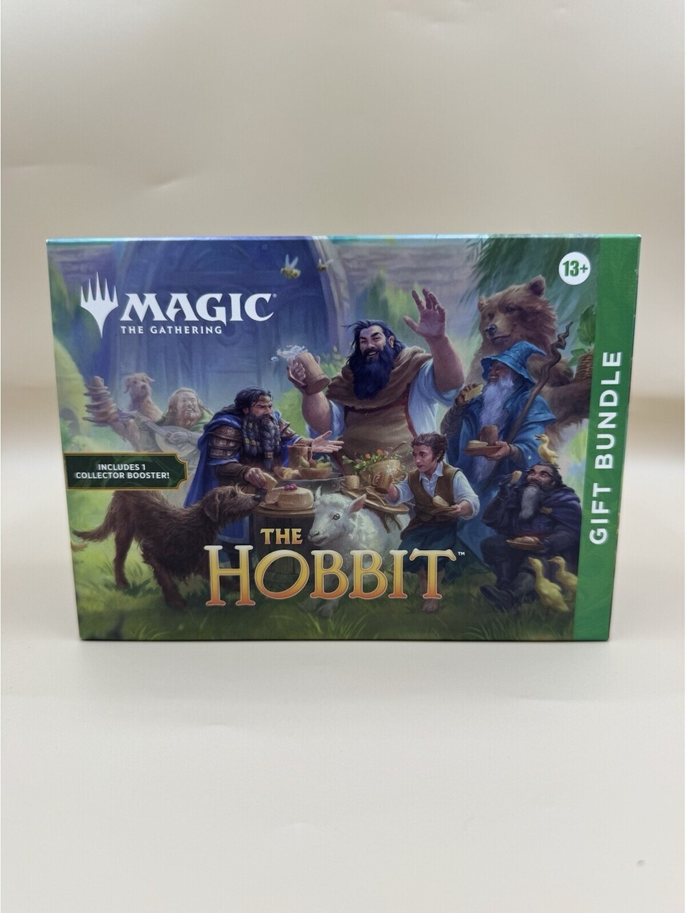 MTG The Hobbit Gift Bundle 9 Play Boosters Collector Booster Promo Lands Brand N